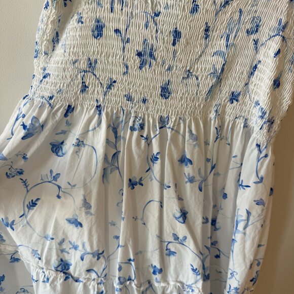 Hill House Home Blue and White Floral Ellie Nap Dress Medium - Picture 9 of 9